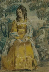 Lady by Tapeçaria. Retrato de Nadezhda Stanyukovich, 1903