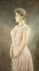 Retrato da imperatriz Alexandra Fyodorovna da Rússia 1872-1918, esposa do czar Nicolau II, 1901