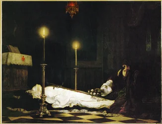 O lamento de Laszlo Hunyadi (óleo sobre tela)