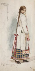 Figurino da ópera Rusalka de A. Dargomyzhsky