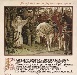 Ilustração para Canto de Oleg, o Sábio, 1899