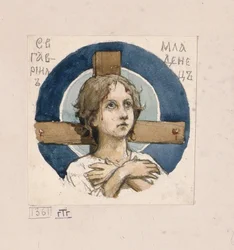 São Gavriil de Belostok Estudo para afrescos na Catedral St Vladimirs de Kiev, 1884-1889