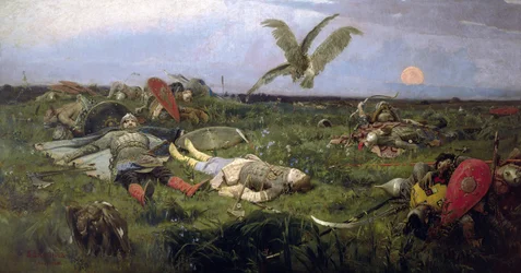 O campo da batalha do príncipe Igor contra os Kipchaks, 1880.