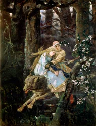 Tsarevich Ivan, montando o lobo cinzento, 1889