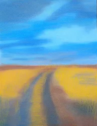 Caminho pelos campos dourados