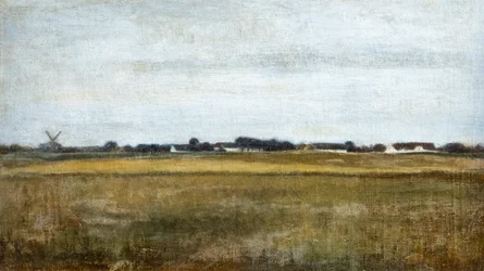 Paisagem de Virum perto de Frederiksdal, verão