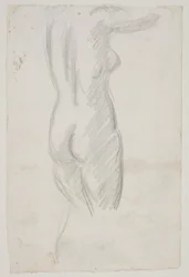 Modelo feminino em pé
