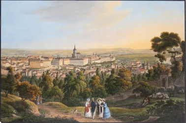 Distrito do Castelo de Praga Hradcany, c. 1830