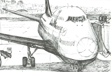 Jumbo Jet no Aeroporto de Logan, 2003