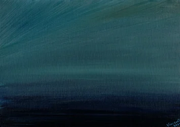 Crepúsculo do Oceano, 2017, (óleo sobre tela)