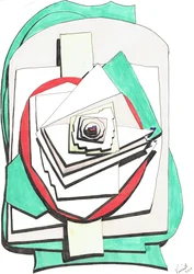 Mais de 2017, (tinta colorida sobre papel)