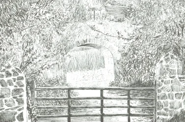 Caminho sob o arco da Ilha de Wight, 2012