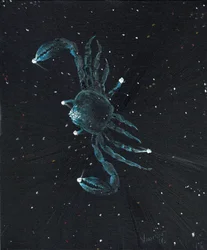 Star sign Cancer, 2016, (óleo sobre tela)