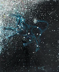 Star sign Taurus, 2016, (óleo sobre tela)