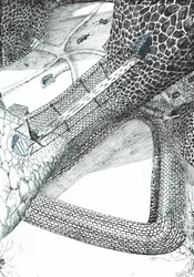 page31, O Castelo na Floresta de Findhorn, 2006, (tinta no papel)