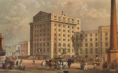 Refinaria de açúcar em Leman Street, Stepney, Londres, 1851