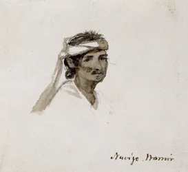 Guerreiro Navajo, 1869-1871 (aquarela)