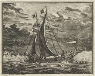 Navio em clima ameaçador