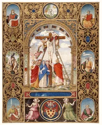 Marlay Cutting IT.34: A Deposição da Cruz e fragmentos de fronteira de um missal do Papa Clemente VII, depois de 1523 (pergaminho)