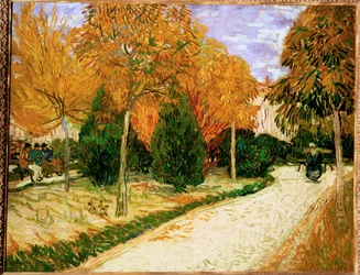 Jardim no outono, ou Parque público (pintura sobre tela)