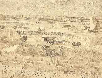 A colheita - A planície de La Crau, 1888