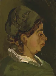 Cabeça de uma camponesa: perfil certo, 1884