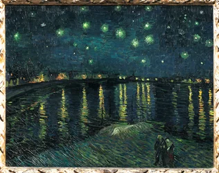 La nuit etoilee - Noite estrelada, Arles 1888 (pintura sobre tela)