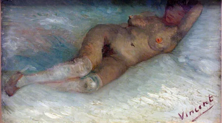 "Nu couche" (nu recumbente) Peinture de Vincent van Gogh (1853-1890) 1887 kroller-muller Museum Otterlo, Pays-Bas