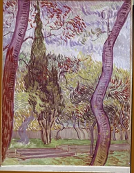 Parque do Hospital de Saint-Paul em Saint-Remy-de-Provence