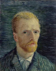 Self-Portrait par Gogh, Vincent, van (1853-1890). Óleo sobre tela, tamanho : 42,2x34,5