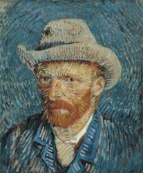 Auto-retrato com chapéu de feltro, 1887-88