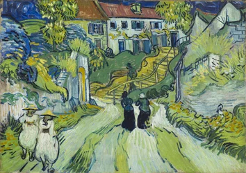 Escadaria de Auvers, julho de 1890 (óleo sobre tela)