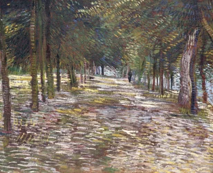 A avenida no parque de Voyer-d "Argenson em Asnieres, 1887