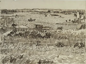 A colheita em Provence para Émile Bernard, 1888
