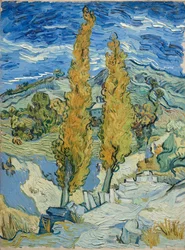 Os choupos em Saint-Rémy, 1889