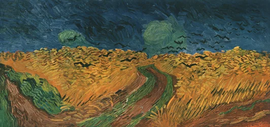 Campo de trigo com corvos, julho de 1890, 1947