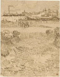 Arles. Vista dos campos de trigo (1888)