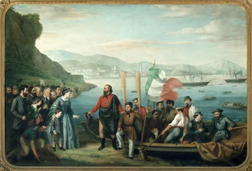 Giuseppe Garibaldi parte de Quarto para a expedição dos Mil (pintura)