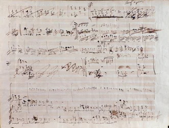 página de partituras para O pirata, ópera de Vincenzo Bellini