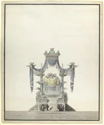 Catafalque para a imperatriz Catarina, a Grande 1729-1796, 1796