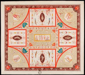 Cópia de uma decoração de parede romana