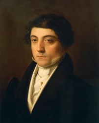 Itália, Milão, Retrato do compositor italiano Gioacchino Rossini (1792 - 1868), por volta de 1830