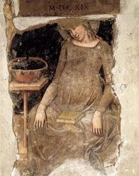Virgem grávida, fragmento (fresco)