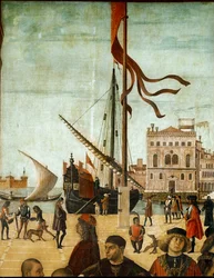Navios num porto