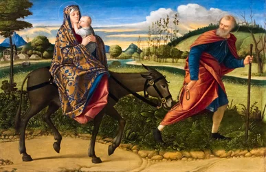 A fuga para o Egito, cerca de 1516-1518 (óleo sobre madeira)