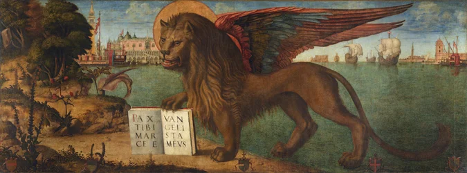 O Leão de São Marcos, de Carpaccio, Vittore (1460-1526). Tempera sobre tela