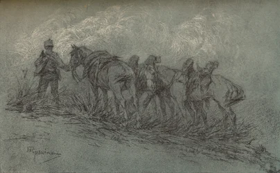 Estudo de giz de Vittorio Guaccimanni, c1900