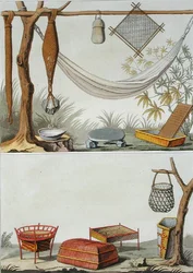 Ferramentas e Móveis Domésticos, Tribo Carib, Antilhas Holandesas, placa 69 de 