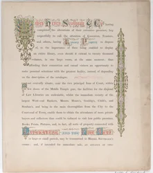 Cartão comercial para os Srs. Henry Southgate & Co., Vendedores de Livros, século XIX.,