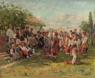 Festival em uma vila ucraniana, c. 1882-1917